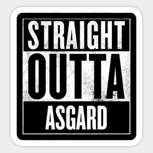 Straight Outta Asgard Sticker